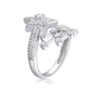 248 [BETXEU] five-pointed star moissanite open ring