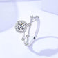 100【BETXEU】live stream special offer for new followers S925moissanite ring [one purchase one day due to limited stock]