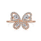 【BETXEU】S925 Butterfly Moon design ring Elegant