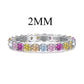 [BETXUE A01]  S925 Silver Ring Barbie Girl Rainbow Full Dopamine Ring