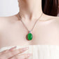 440 【BETXEU】Jade Harmony High-Grade Gemstone Sterling Silver Set