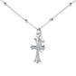 【BETXEU】S925 Cross High Carban Necklace