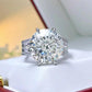 280 [BETXUE JEWELRY]  10 CT Sassy Lady S925 Moissanite Ring