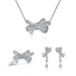 388  [BETXUE]  Eternal Bows Sterling Silver Butterfly Bow Ring and set