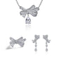 388  [BETXUE]  Eternal Bows Sterling Silver Butterfly Bow Ring and set