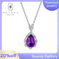 [BETXUE D24] Natural teardrop Amethyst necklace