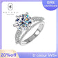 44[BETXUE A06]  FORGET ME NOT-S925 Moissanite Ring