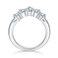 85【BETXEU】Starlight Love S925Stacking Ring 2CT with V-shaped Moissanite Ring Unique Layered Design