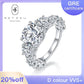 84 【BETXEU】Niche Design Full 8 Carat Moissanite Ring S925 18 K Go ld Plated