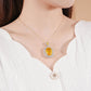 [BETXUE D22] Natural oval citrine necklace