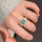 196 [BETXEU JEWELRY] Vintage Lake Water Green S925 Ring