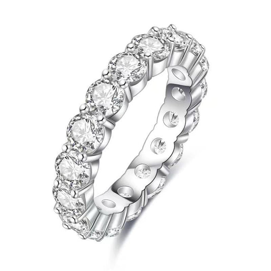 34 [BETXUE F01]   ETERNITY-S925 moissanite ring band