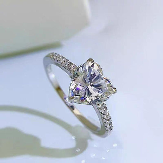 276 [BETXUE JEWELRY]  Love is all-S925 Moissanite Ring