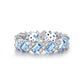 115【BETXEU】 S925 Stacking Ring with Zircon Stones