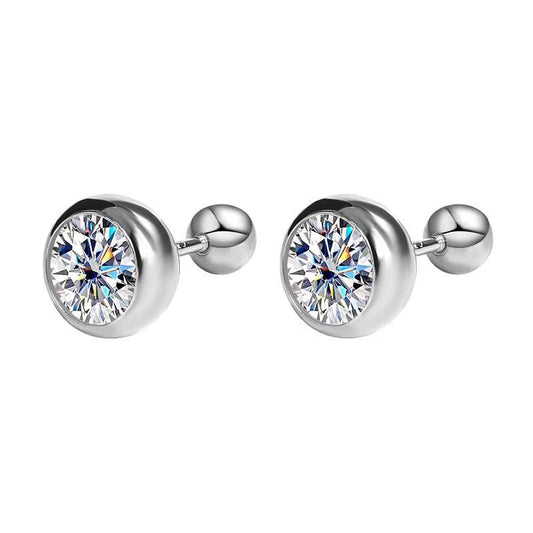 [BETXUE D24] Lady G moissanite necklace & earstud