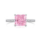 10 [BETXEU JEWELRY W]  Pink S925 8A High carbon Ring collection