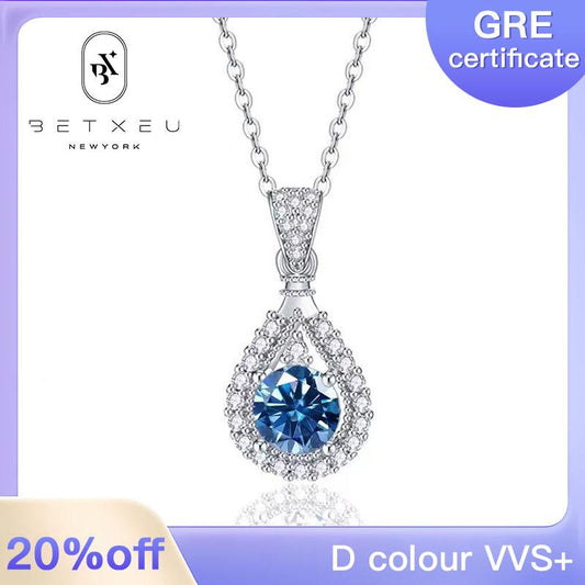 62 [BETXUE D02] Ocean Drop Moissanite Necklace