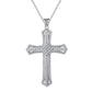 【BETXEU】S925 Cross High Carban Necklace