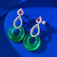 418 [BETXEU] Retro Green S925 Earrings Collection