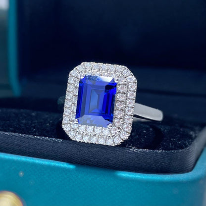 436【BETXEU】Classical Royal Blue S925 Ring