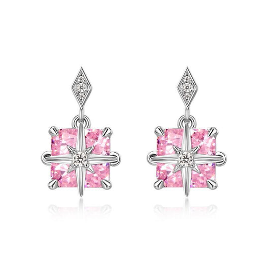 219 [BETXEU ]New Cross-border S925 Silver Square Earrings