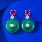 418 [BETXEU] Retro Green S925 Earrings Collection