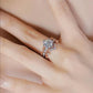 317【BETXEU】Miss Hepburn S925 Silver Moissanite Ring 2 Carats  Latest Design