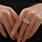 443【BETXEU JEWELRY】Oval Pink Basket S925 Ring