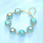 268【BETXEU】S925 sky blue ring/earrings/necklace/bracelet