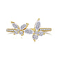 【BETXEU】S925 Butterfly Moon design ring Elegant