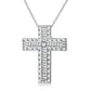 【BETXEU】S925 Cross High Carban Necklace