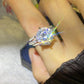 44[BETXUE A06]  FORGET ME NOT-S925 Moissanite Ring