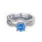 [BETXUE B48]  Moonlight S925 Moissanite Ring Set