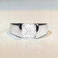 106【BETXEU】925 Men's Ring Moissanite 3 Carat Ring