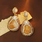 271【BETXEU】S925 natural citrine necklace/earrings