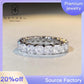 92【BETXEU】Eileen 2023 New Design S925 Rainbow Gems-tone Full Square Ring Inspired