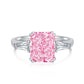 10 [BETXEU JEWELRY W]  Pink S925 8A High carbon Ring collection