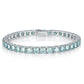 173【BETXEU】S925 Blue moissanite tennis bracelet