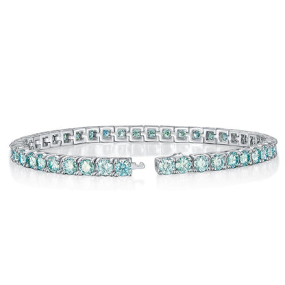 173【BETXEU】S925 Blue moissanite tennis bracelet