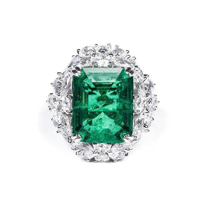 182 [BETXEU JEWELRY] Lady M Luxury Green S925 Ring