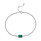 391  [BETXEU JEWELRY] Vivid Green S925 emerald jewelry set