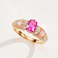 230 [BETXEU] S925 cross ocean color seashell ring