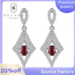 87【BETXEU】S925 White Go ld Plated Earrings Set with Vintage Burnt