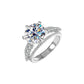 44[BETXUE A06]  FORGET ME NOT-S925 Moissanite Ring