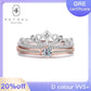 63 [BETXUE B20]  Princess crown S925 Moissanite Ring