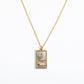 282 [BETXEU] Square Card Necklace