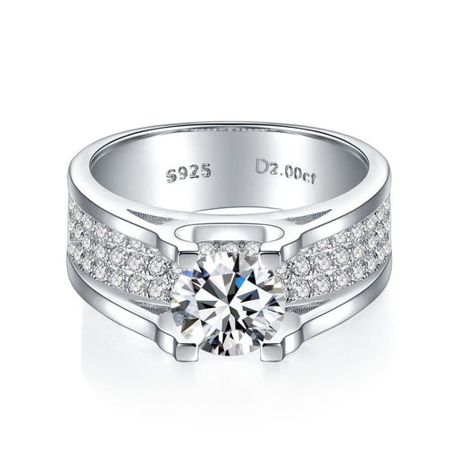 450【BETXEU】True Self Men's Ring moissanite ring