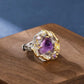 142【BETXEU】S925 Purple ring Elegant