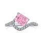 10 [BETXEU JEWELRY W]  Pink S925 8A High carbon Ring collection