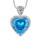 429【BETXEU】Ocean Love Heart-Shaped S925 Necklace